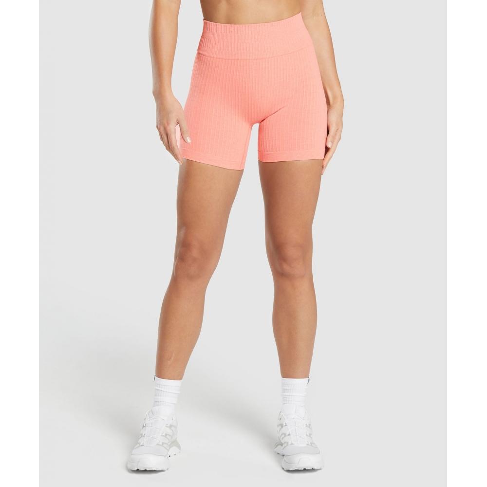 

Gymshark Luxe Seamless Shorts Muted Coral Marl B1c4k Kcqx XS