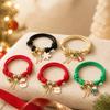 Cartoon Pendant Bracelet Santa Claus Handmade Hand Strap Christmas Braided Hand Chain  New Year