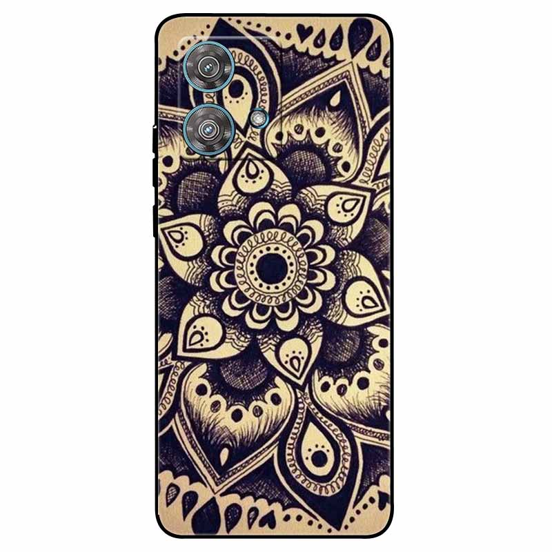 Skirta Moto G84 5G dėklas Silikoninis Minkštas Spausdintas Katės Drugelio Telefono Dangtelis Motorola MOTO G84 TPU Dangtelis MotoG84 G 84 Madingas Maišelis