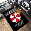 Sci-Fi Game Resident Evil, Umbrella Corporation, Soft Carpet, Home Living Room, Office Chair Pad, Door Mat, Door Mat Carpet U1
