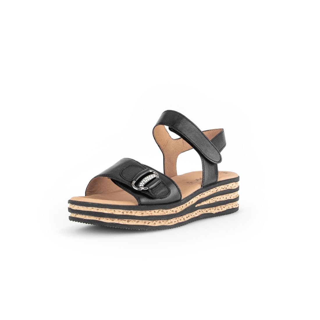 

Flat Sandals Border Sole Sandals cm [Gabor] Women s 23.5 чёрный