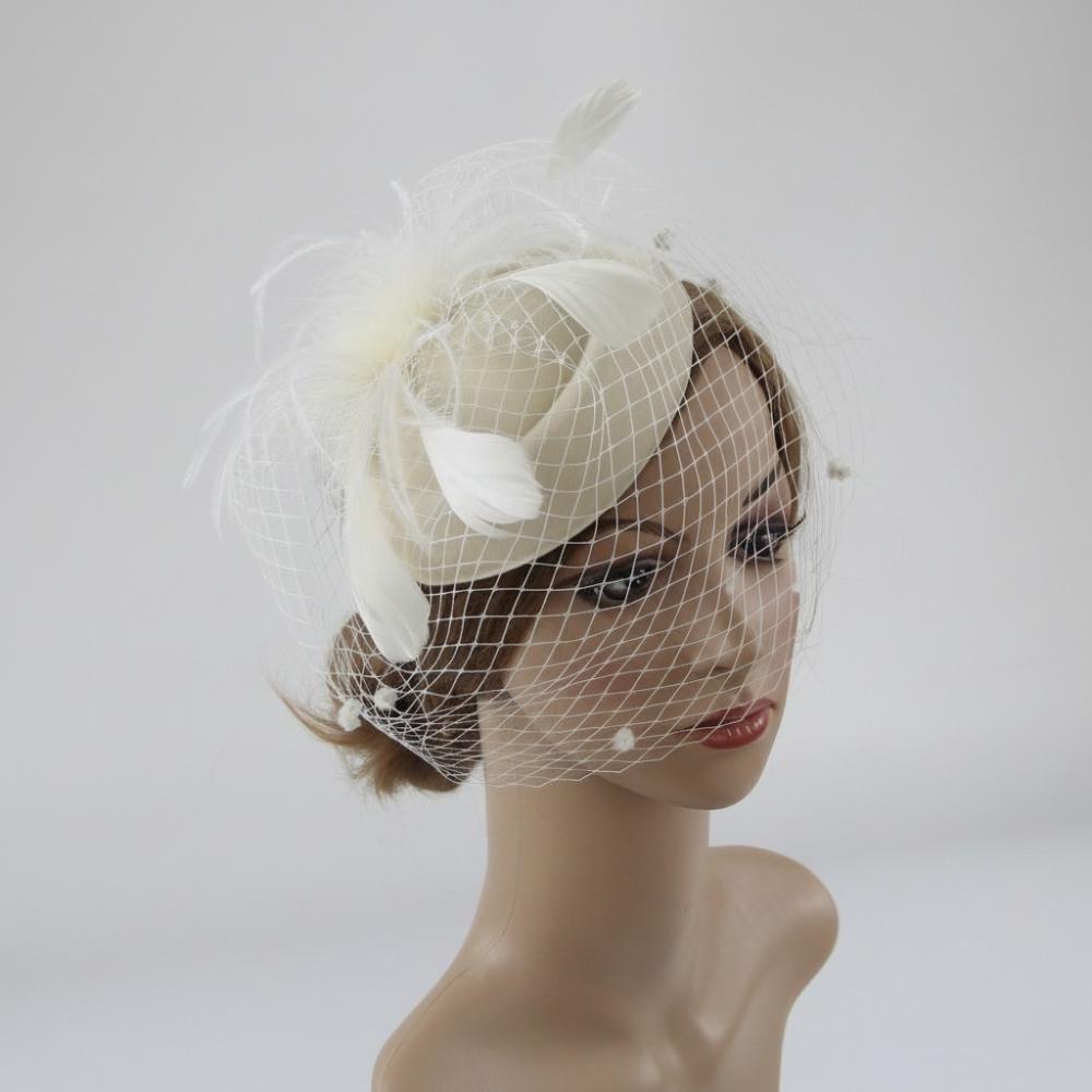 Fishnet Veil Felt Fascinator Hat Elegant Pillbox Hats New Wedding Veil Hat  Wedding Party
