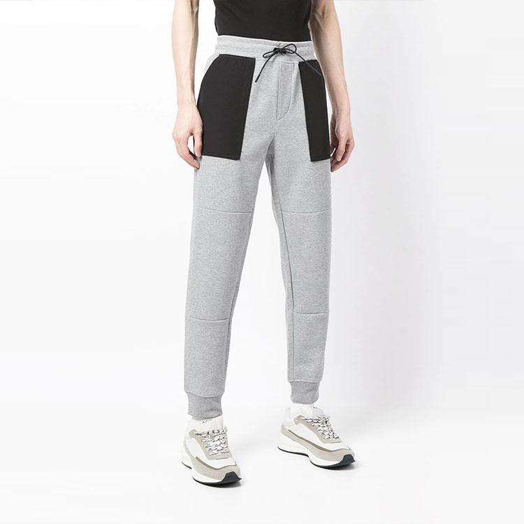 Polo Ralph Lauren FW21 Kontrastní kapsa Design Stahovací šňůrka Sportovní kalhoty Pánské Spodky Šedé 710814221-007