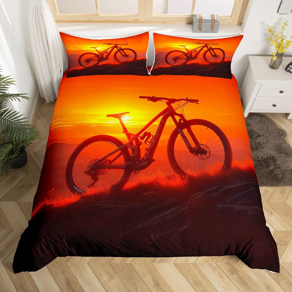 

Comfortable Stylish Pattern Duvet Cover Set With Duvet Cover And Pillowcases King Queen Twin Sizes For All Ages EU Single(135x200cm)