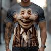Casual Street Style Summer 3D Print Large-sized Men's T-shirt Quick-drying and Breathable Suitable for Daily Wear