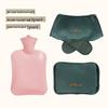 Portable High-Density PVC Hot Water Bag with Plush Cover - Explosion-Proof Winter Hand Warmer
