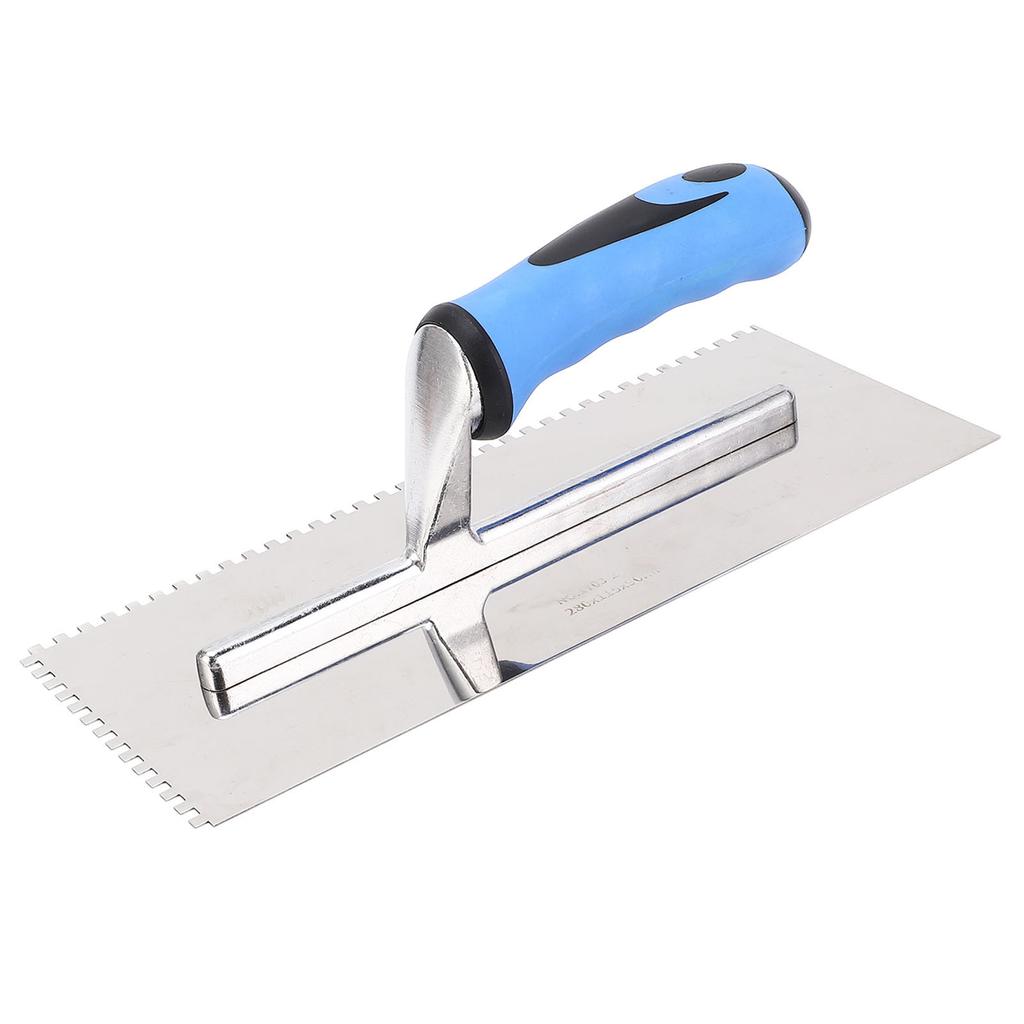 Gletieră cu crestături pătrate de 4 mm Gletieră manuală cu crestături din oțel inoxidabil cu mâner moale pentru ciment beton