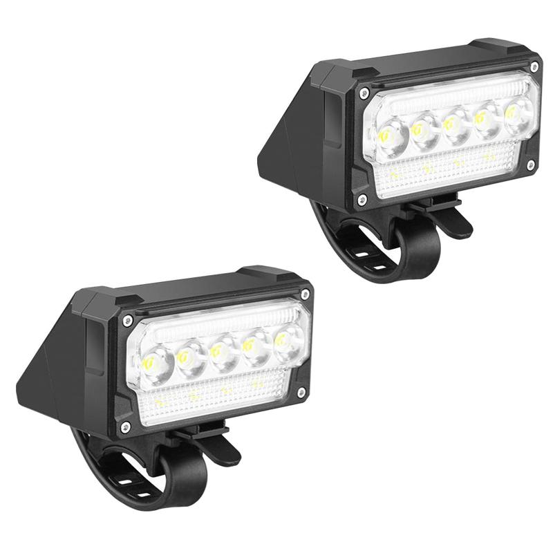 Bright Bicycle Light 5 LED Front Type C Rechargeable MTB Mountain Bicycle Lamp 1000LM Bike Headlight Flashlight Cycling Scooter