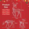 Christmas Reindeer Outdoor Decor Porch Seasonal Decor Holiday Garden Decoration For Homeowners Party Planners Neighborhood Front