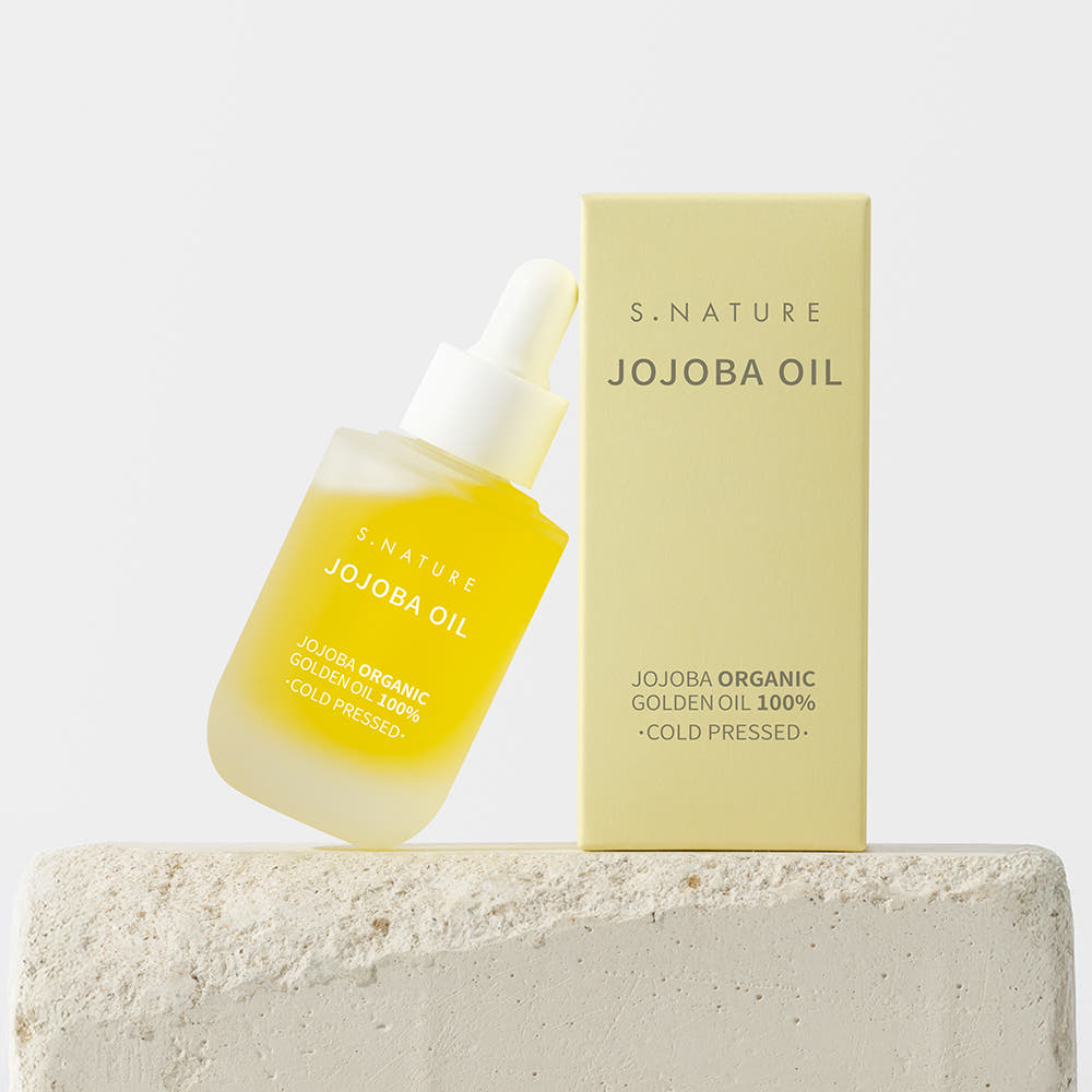 S.NATURE Jojoba Oil 30ml 100% Natural Cold Pressed Face Body Hair and Nail Moisturizing Care