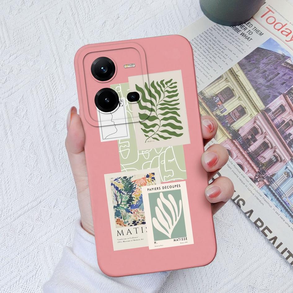 Handyhülle für Vivo Z1 Z3 Z5X V21E V23E V25E V27 Pro V20SE V9 V19 Neo Mode stoßfeste Handyhülle Kameraschutz Weiches Silikon für Vivo Stoßstange