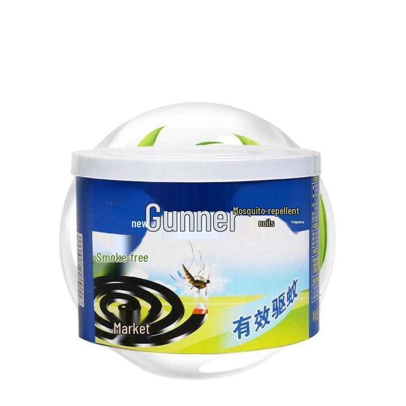 Mosquito Coil Holder - Safe for Kids & Pregnant Women, Lightly Fragranced, Black Indoor Mosquito Repellent and Killer