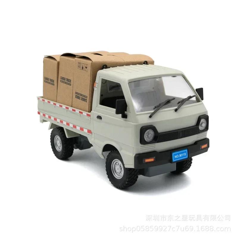 

1:10/1:16 Wpl D12 Rc Car Simulation Drift Climbing Truck Led Light Cargo Rc Electric Toy Model For Boys Christmas Surprise Gifts B no remote control