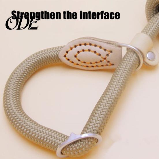 Sturdy Braided Rope Pet Lead Slip Leads for Dogs Heavy Duty Nylon Leash Car Travel Large Medium No Pull Training Walking Control Comfortable