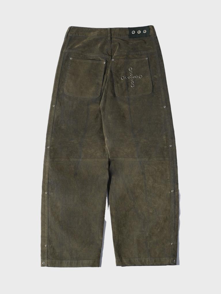 SAINTPAIN Sp Rivet Velvet Denim Pants Khaki