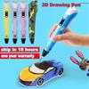 3D Printing Pen 40 Colors DIY 3D Painting Children Toys Fun Camouflage With LCD Screen Compatible PLA Filament Toys Gift