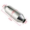 2'' 2.5'' Exhaust Resonator Mufflers Stainless Steel Car Straight Muffler Exhaust Pipe Chrome Silver