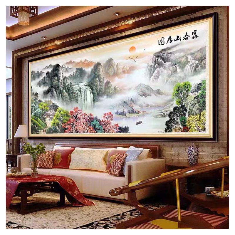Fuchun Berg Residenz Karte Mosaik neue Diamant Malerei Wohnzimmer große Landschaft Malerei handgemachte DIY Diamant Malerei voller Diamanten