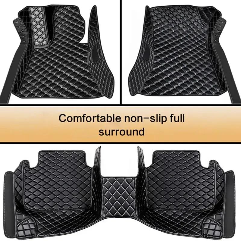 Car Floor Mats Special Waterproof And Non-slip Leather Carpet For BMW 3 E90 2004-2012 Years Car Accessories