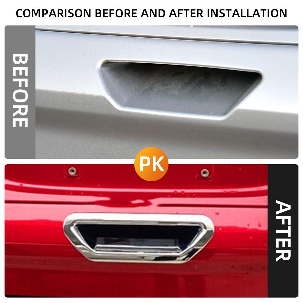 Para Ford Kuga Escape 2013 2014 2015 2016 2017 2018 2019 Cubierta de Manija de Puerta de Maletero Trasero Pegatina Decorativa Embellecedor Accesorios