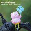 New Dudu Windmill Park Creative Strap-style Cute Windmill Figurine Electric Battery-powered Electric Scooter Bicycle Decoration Item
