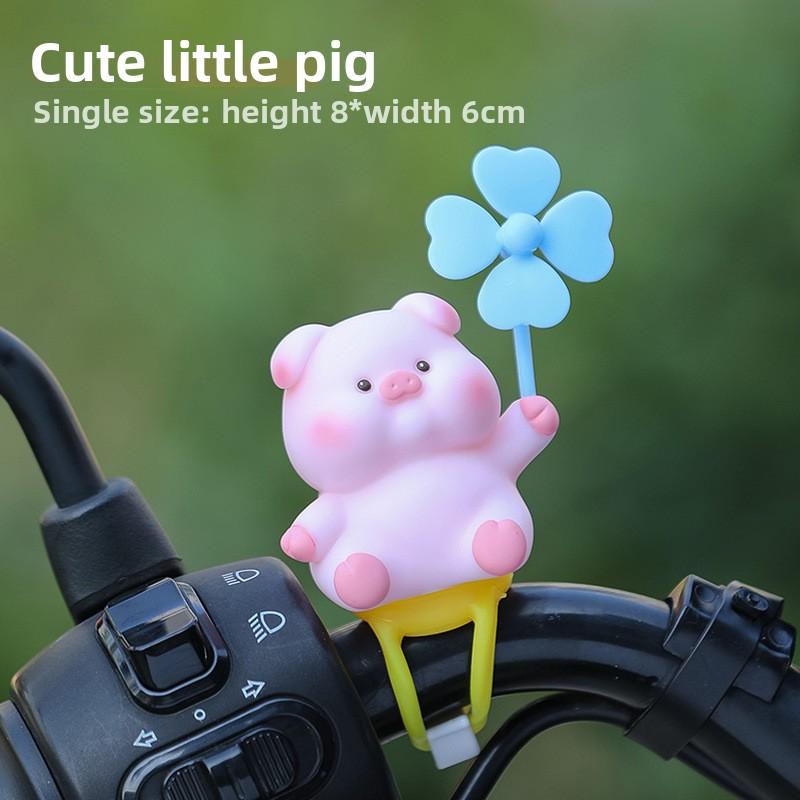 New Dudu Windmill Park Creative Strap-style Cute Windmill Figurine Electric Battery-powered Electric Scooter Bicycle Decoration Item