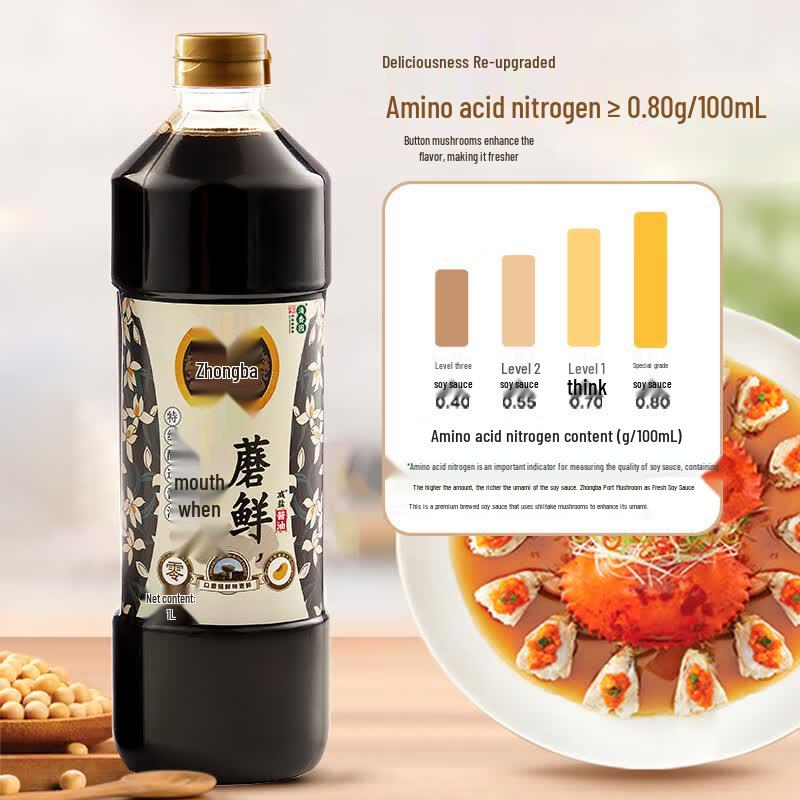Zhongba Premium Pilz-Sojasauce 1L