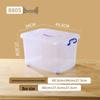Extra Large Transparent Plastic Storage Box with Wheels for Clothes and Quilts