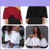 Stylish Summer Off Shoulder Ruffle Hem Loose Fit Top Women Urban Fashion Tee