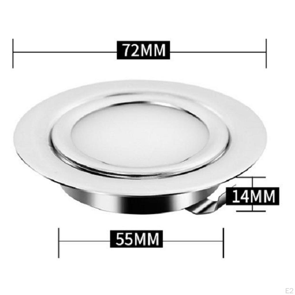 White LED Light Ceiling Recessed Panel Downlight Lamp for RV Yacht
