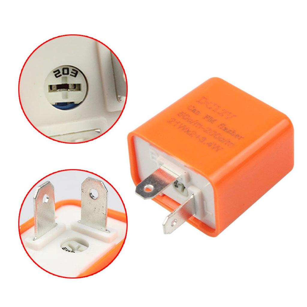 2 Pin LED Flasher Relay - Adjustable Indicator Relay | Motorcycle LED Turn