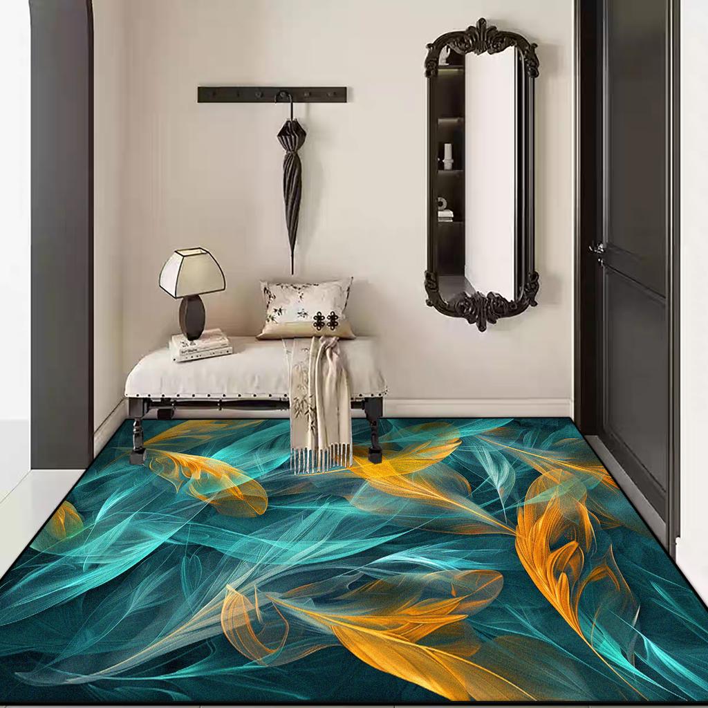 Modern Abstract Style Non-slip Decoration Home Live Room Rug 3D Soft Coffee Tables Mat Big Size Easy Cleaning Bedroom Carpet