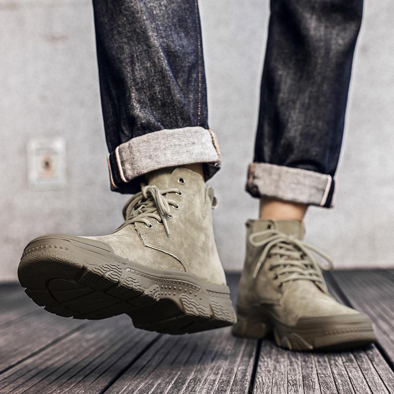 Ανδρικές Μπότες από Γνήσιο Δέρμα Μποτάκια Μποτάκια μέχρι τον Αστράγαλο