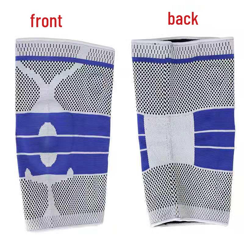 Sleeved Silicone-Supported Sports Knee Pads for Cycling, Hiking, Running, Fitness, Basketball and Outdoor Protection