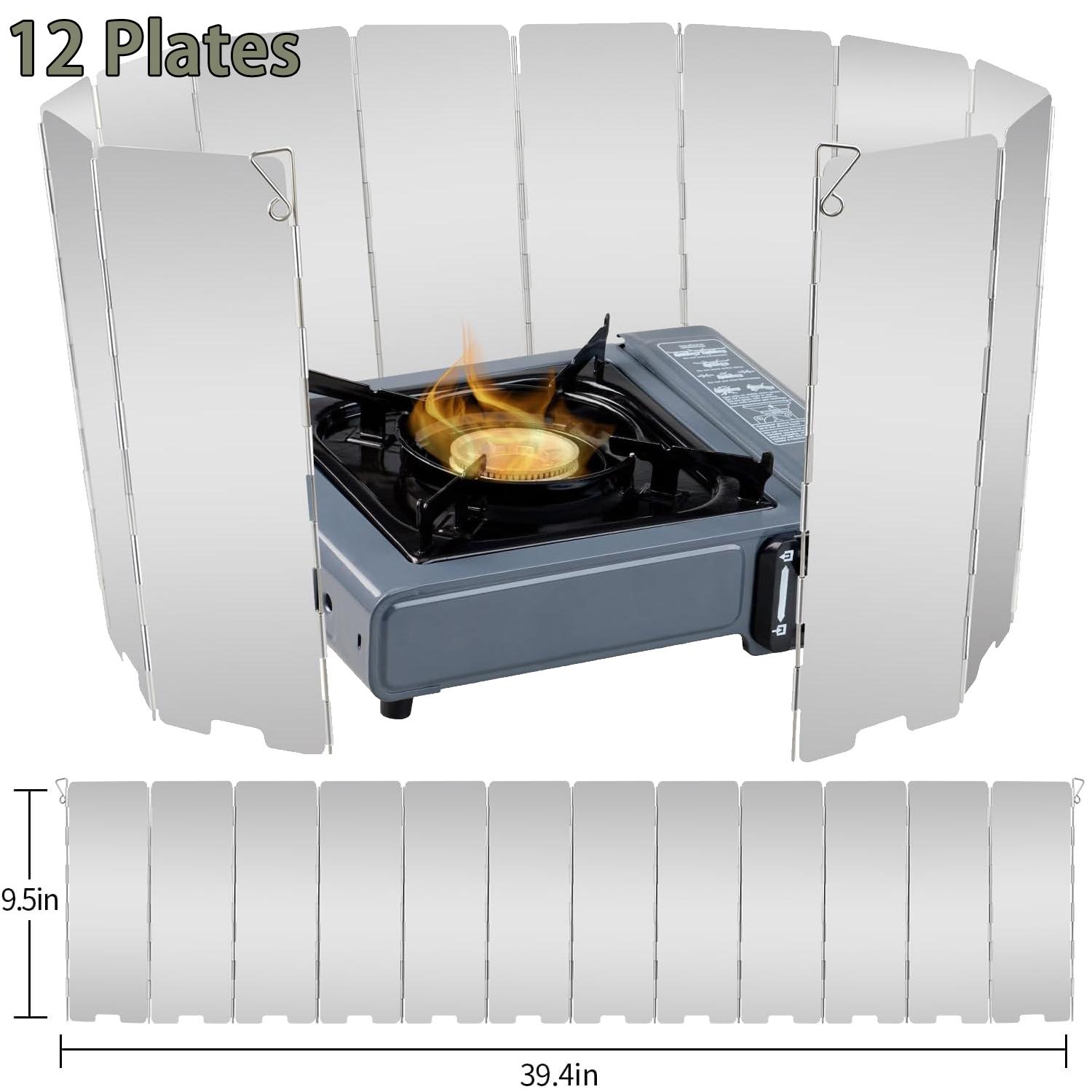 

8/10/12/16 пластин газовая плита ветрозащитный экран для кемпинга на открытом воздухе пикник кулинария горелка ветрозащитный экран из алюминиевого сплава ветрозащитный экран