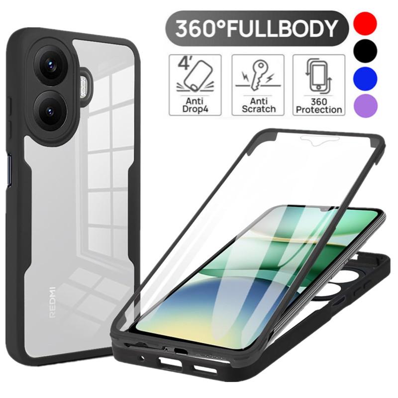 Nárazuvzdorné pouzdro pro ochranu celého těla pro Xiaomi Poco F7 5G Ochranný kryt Ochranná fólie na displej Fundas Coque Capa