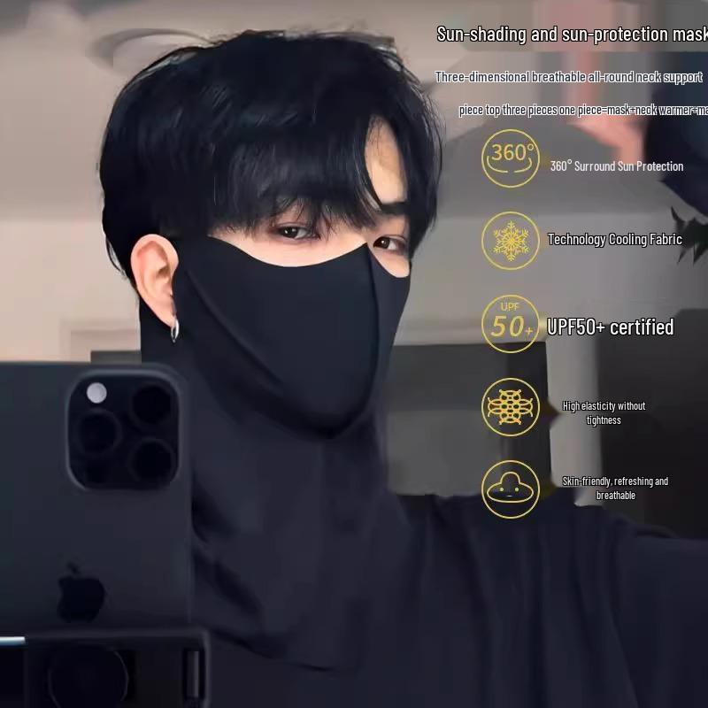 2025 Men's 3D UV Protection Neck and Face Mask for Cycling - Spring & Summer