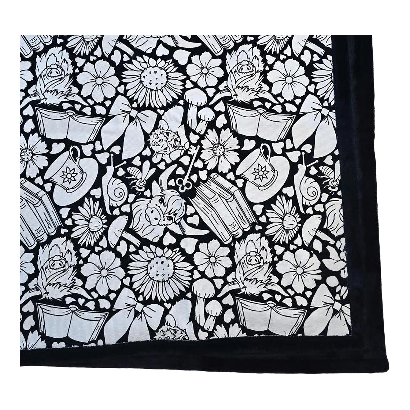 

DIY Coloring Blanket Creative Handcrafted Throw Blanket For Kids And Family Art Activity Decorative Cover One Size