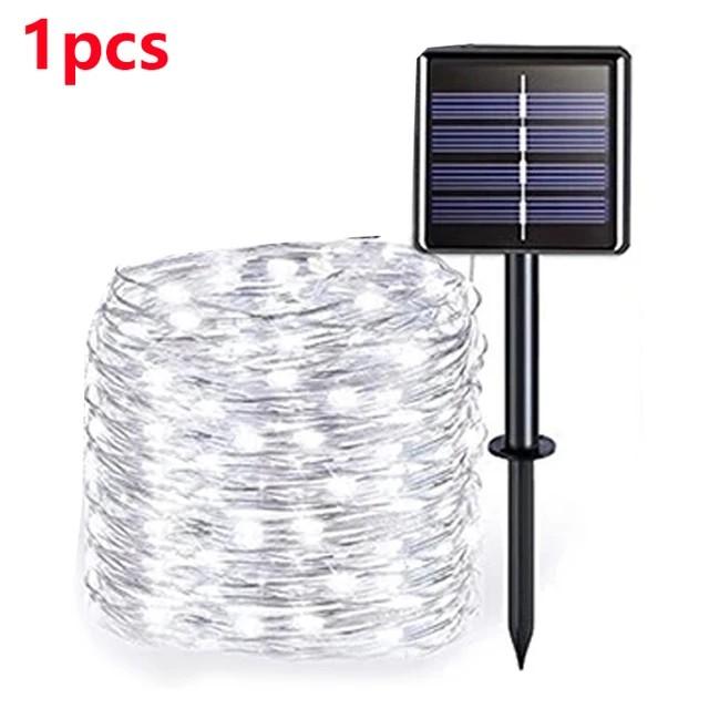 42M400Leds Solar LED Licht Außen Lichterkette Garten Solar Lichterkette Wasserdicht Weihnachts Gartendekoration Außen