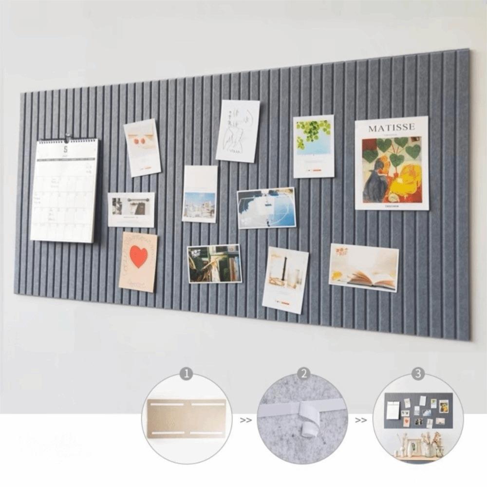 Lightweight DIY Felt Wall Stickers Self-Adhesive 40x60cm Photo Display Board No Drill Felt Bulletin Board Gallery Wall