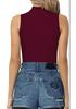 New Arrival Women's High Neck Sleeveless Jumpsuit - European & American Style, Sexy & Slimming
