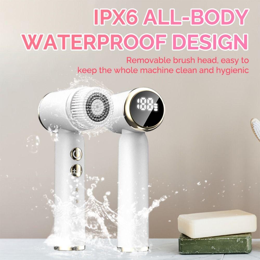 6 In 1 Sonic Facial Exfoliating Cleaner Face Wipe  Massage Machine  Skin Care Tools