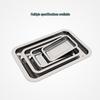 MOLUONA 304 Stainless Steel Rectangular Tray