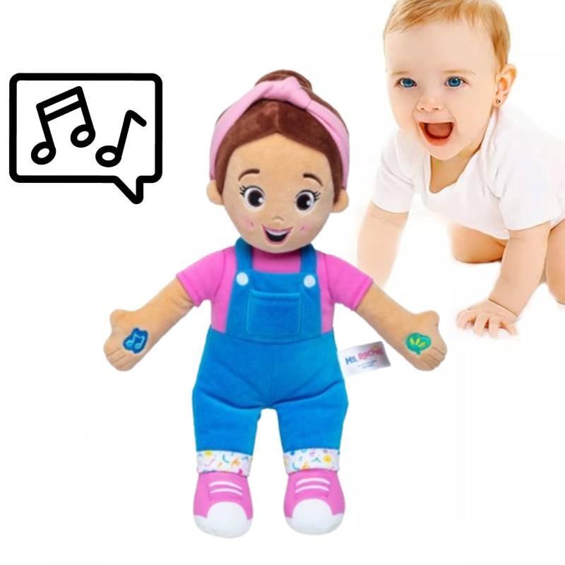 Adorable Ms Rachel Plush Doll Soft Cotton Stuffed Toy For Kids With Comforting Features