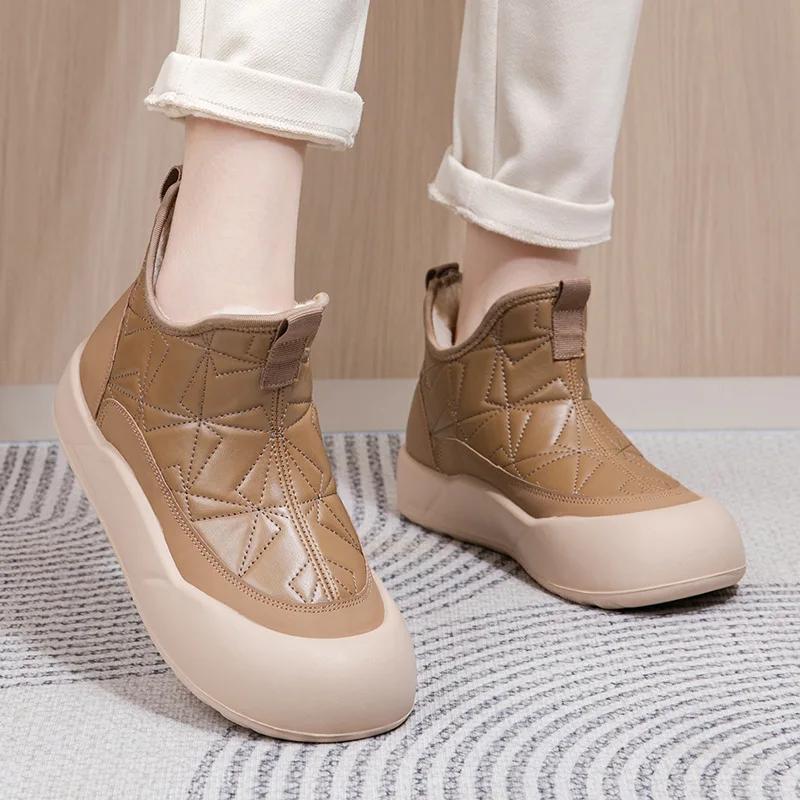 Fashion Women Cotton Shoes Winter Warm Women's Boots Fashionable Sexy Women's Shoes Winter Gladiator Pumps Snow Boots Mujer