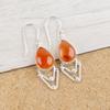 Carnelian 925 Solid Sterling Silver Earrings, Handmade Gemstone Earrings Jewelry, Gifts For Wife Brand New Earrings