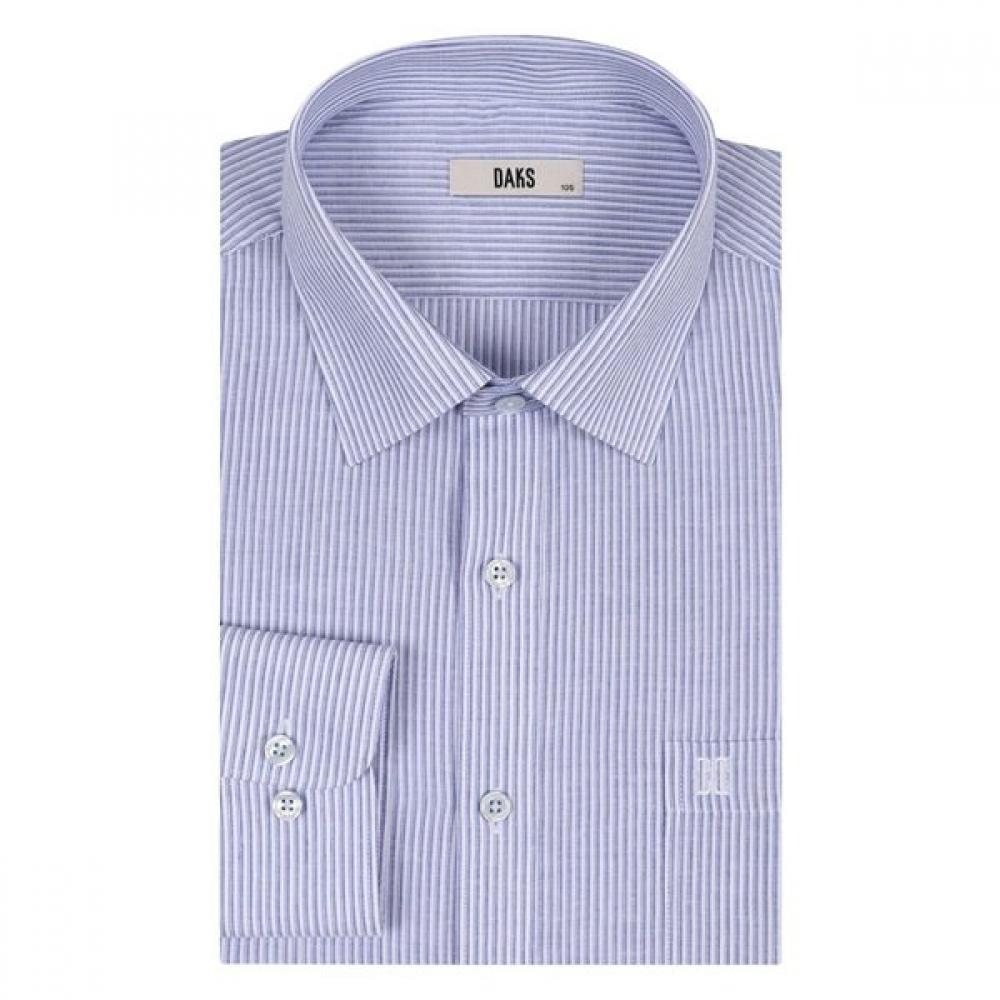 Daks Men S Linen Blend Micro Stripe Regular Fit dreSS Shirt dmS3Shdl121b1