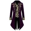 Men's Medieval Ethnic Tailcoat Jacket - 2023 Collection, Long Sleeve Court Style Evening Gown