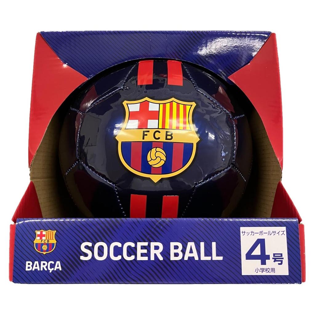 New FC Barcelona Size 4 Soccer Ball for Leisure