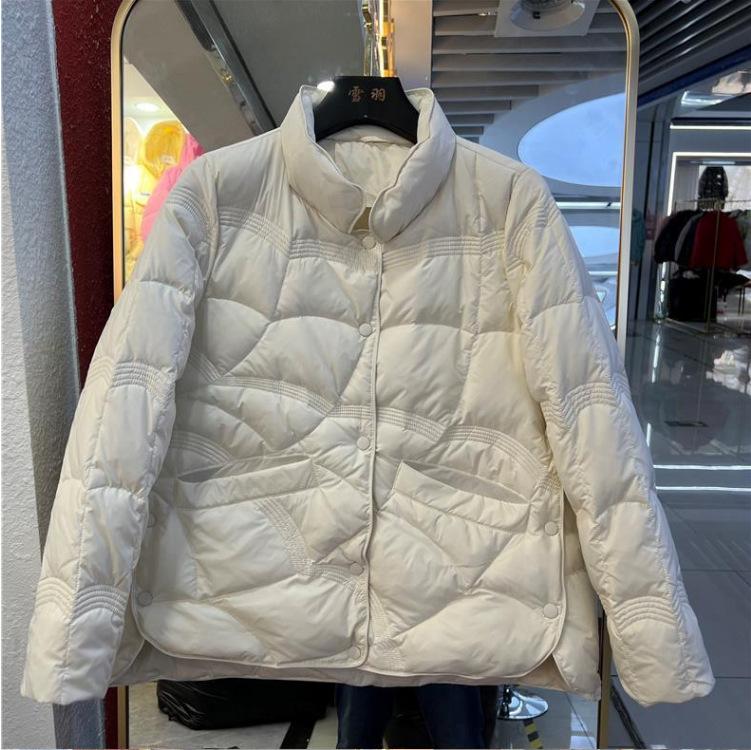 

Женская куртка осень-зима парки женские легкие тонкие пуховые хлопковые пальто женские повседневные короткие теплые базовые верхние одежды для женщин L белый